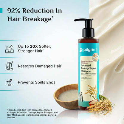 Korean Rice Water & Collagen Advanced Damage Repair Shampoo