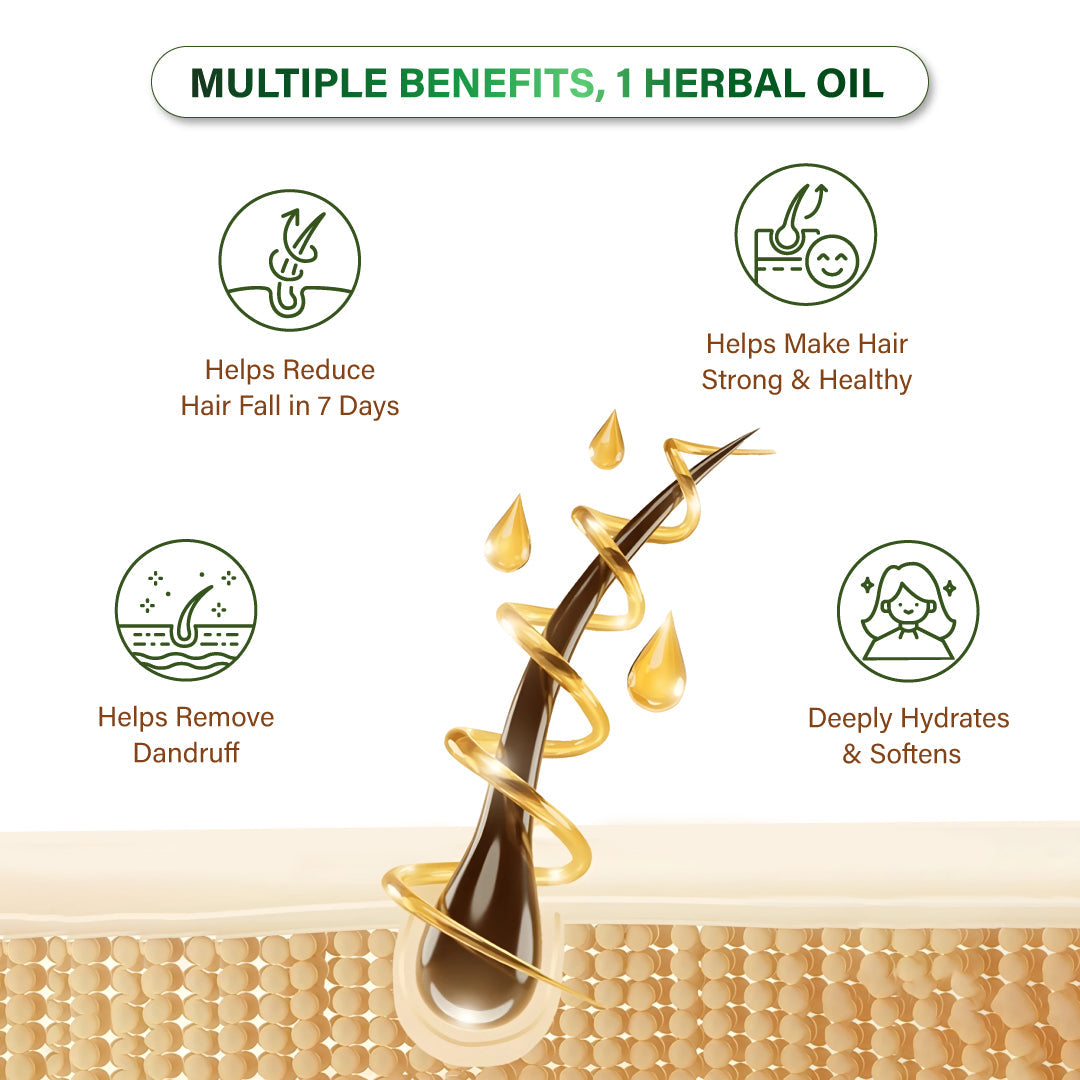 Niconi Herbal Hair Oil (Comb Applicator) 200ml