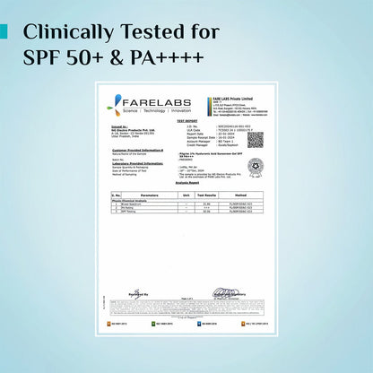 1% Hyaluronic Acid Aqua Sunscreen Gel SPF 50 PA++++