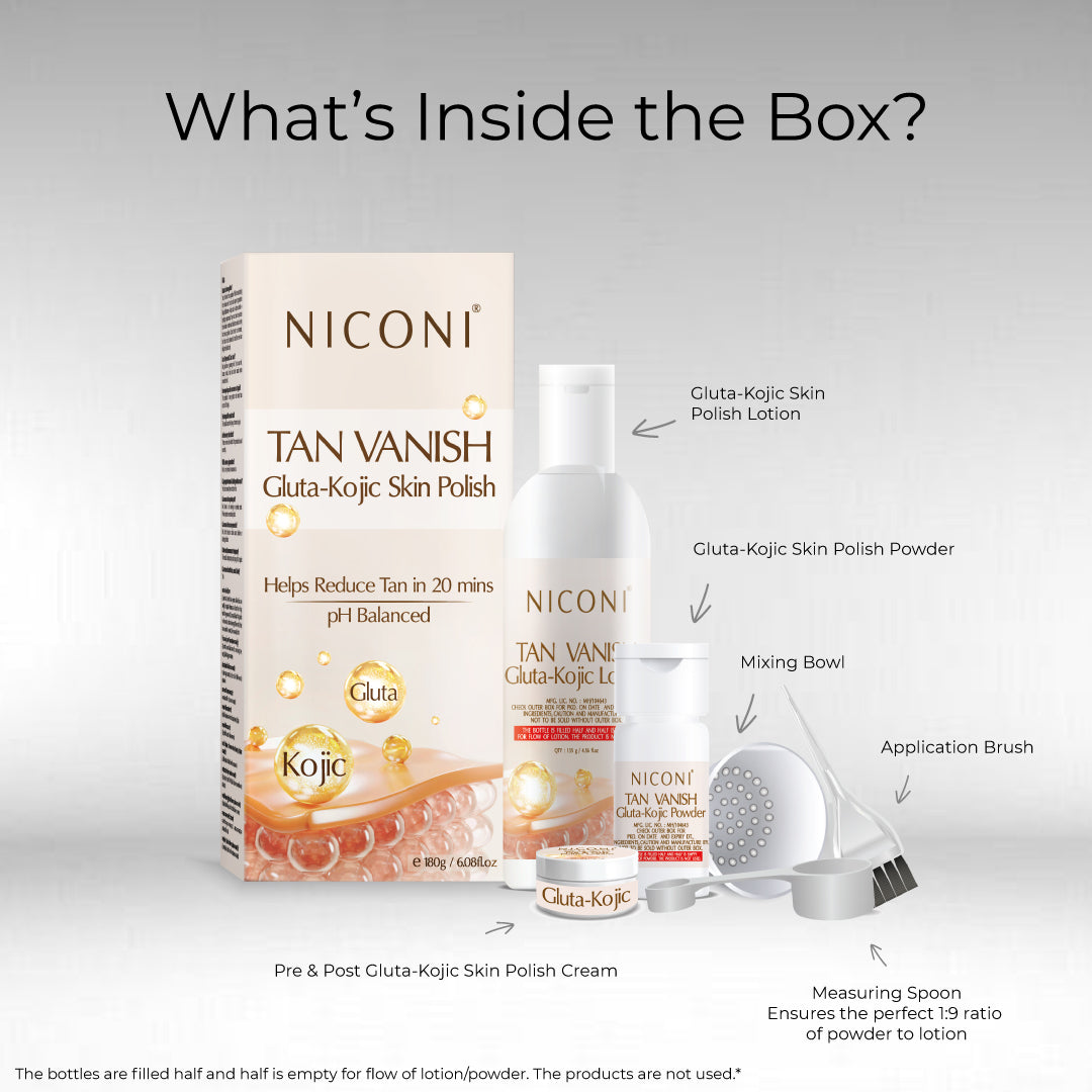 Niconi Tan Vanish Gluta-Kojic Skin Polish  For Easy Tan Removal